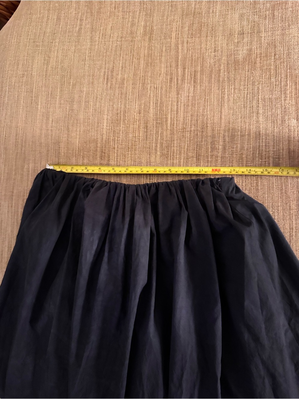 Shareen Collections Gray Cotton Bubble Midi Skirt - Picture 8 of 9